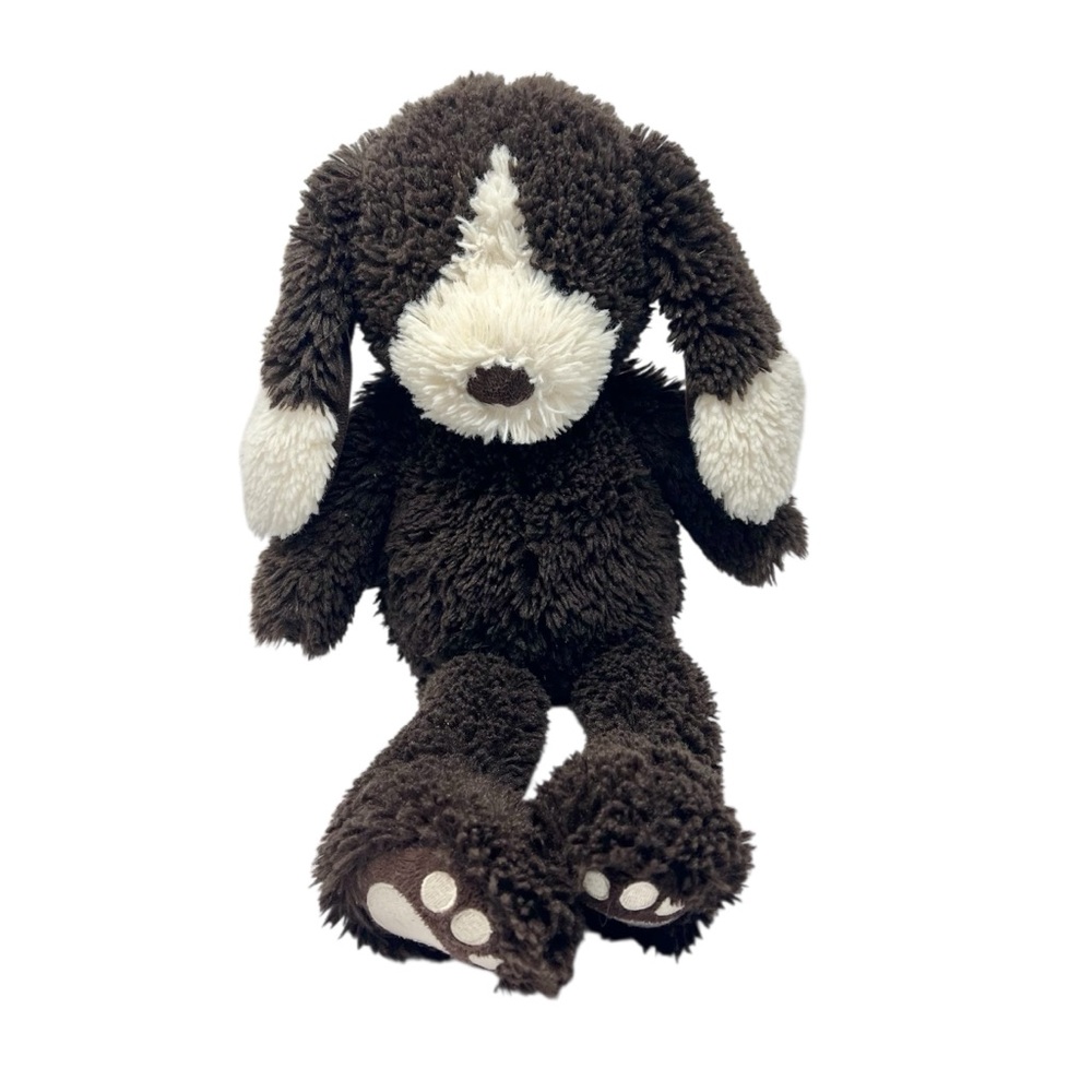 Pottery Barn Kids Floppy Puppy Plush Brown and Ivory